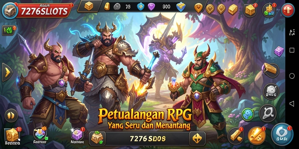 Tampilan gameplay menarik dari 7276SLOTS dengan variasi slot.