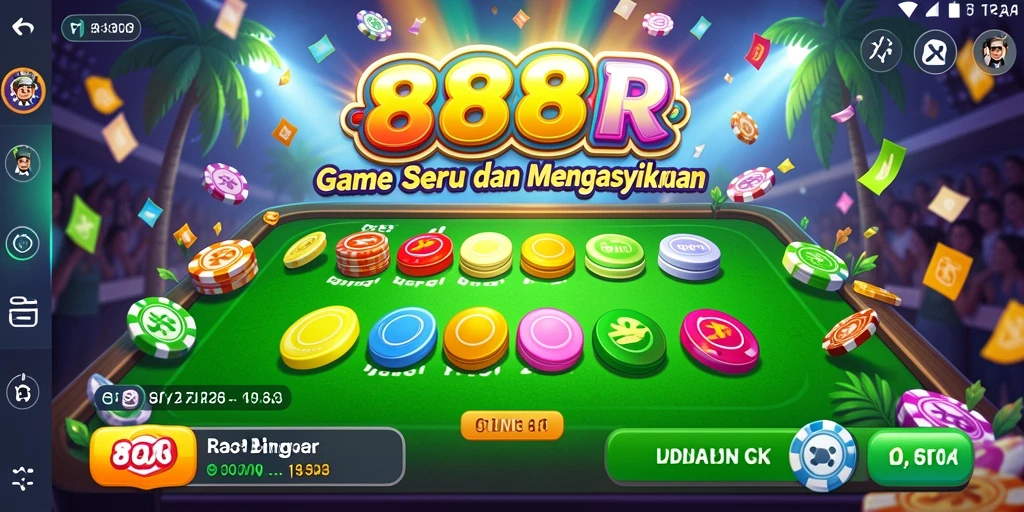 Tampilan gameplay Bingo di aplikasi 888R yang mengasyikkan.