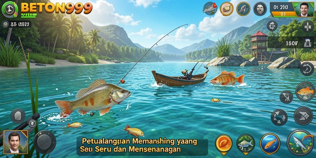 Screenshot BETON999 menampilkan gameplay memancing yang menarik dan menantang.
