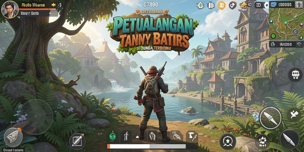 Screenshot menampilkan gameplay seru dan luas di dunia terbuka C7890.