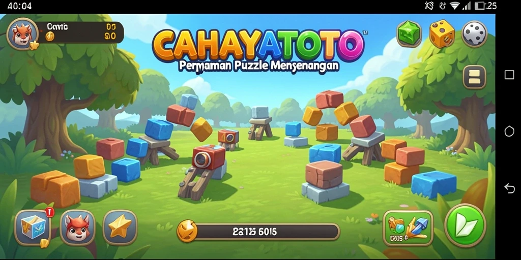Gameplay seru dari CAHAYATOTO yang penuh tantangan Puzzle.