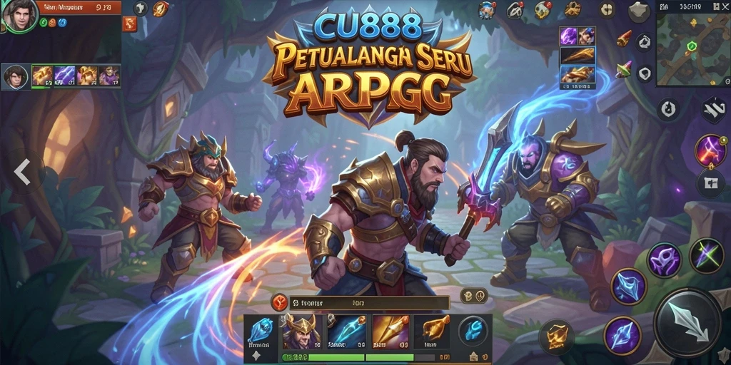 Tampilan gameplay epik dalam dunia ARPG yang kaya