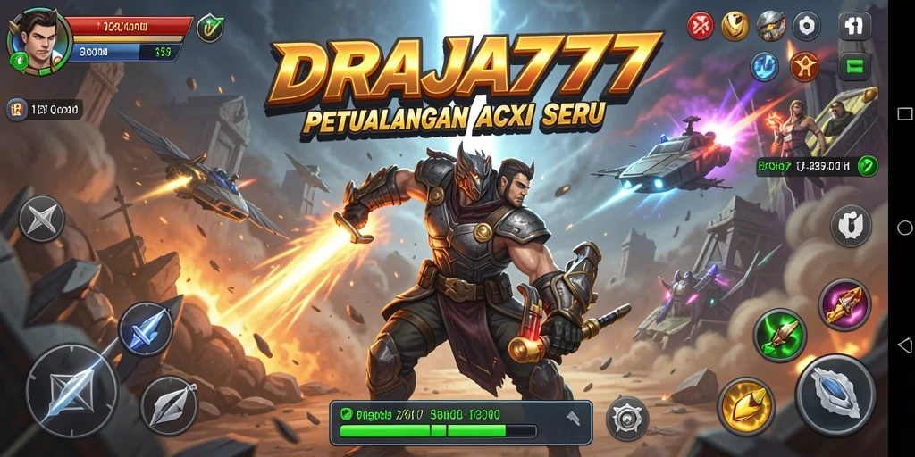 Screenshot DRAJA777 menunjukkan aksi seru dan grafis menakjubkan.