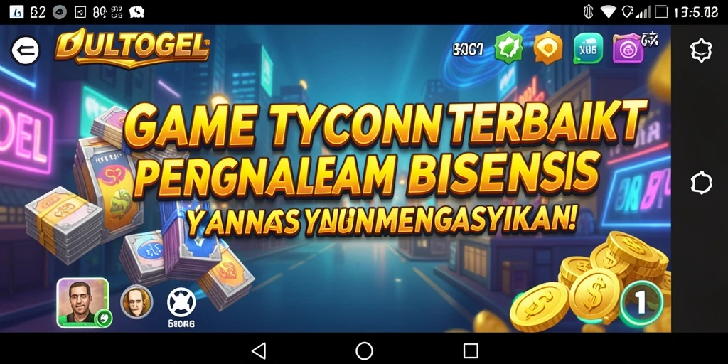 Screenshot utama DULTOGEL menampilkan gameplay Tycoon yang menarik dan penuh strategi.