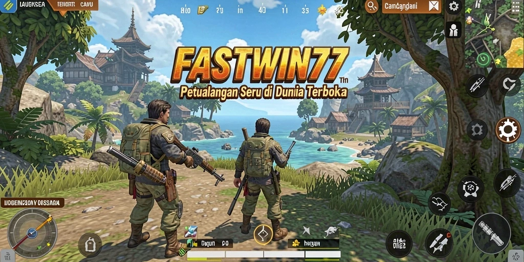 Screenshot gameplay yang menampilkan petualangan di dunia terbuka.