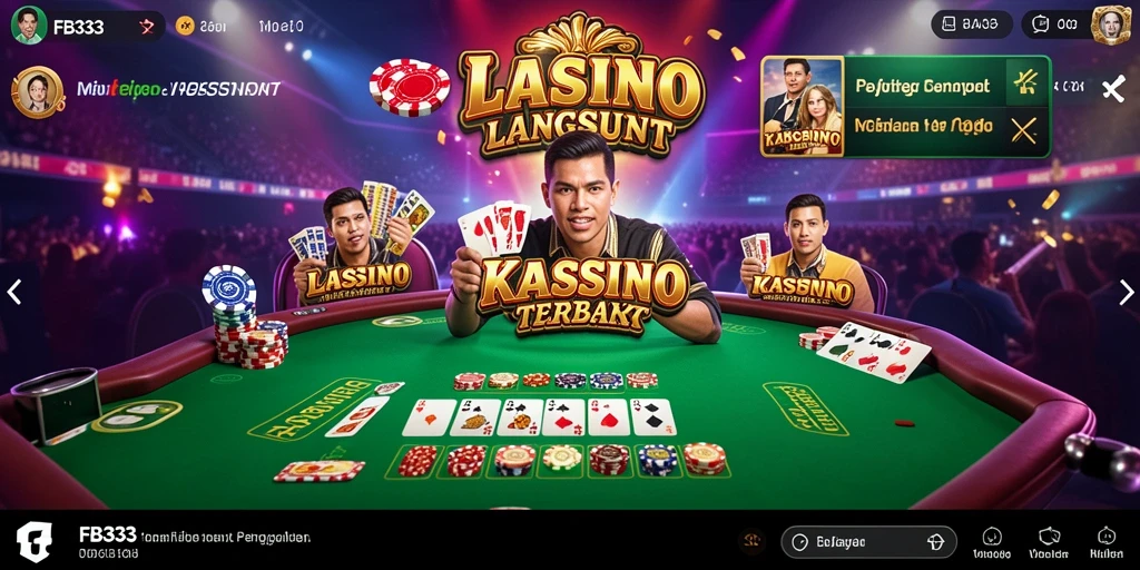 Screenshot gameplay FB333 yang menunjukkan suasana kasino langsung.