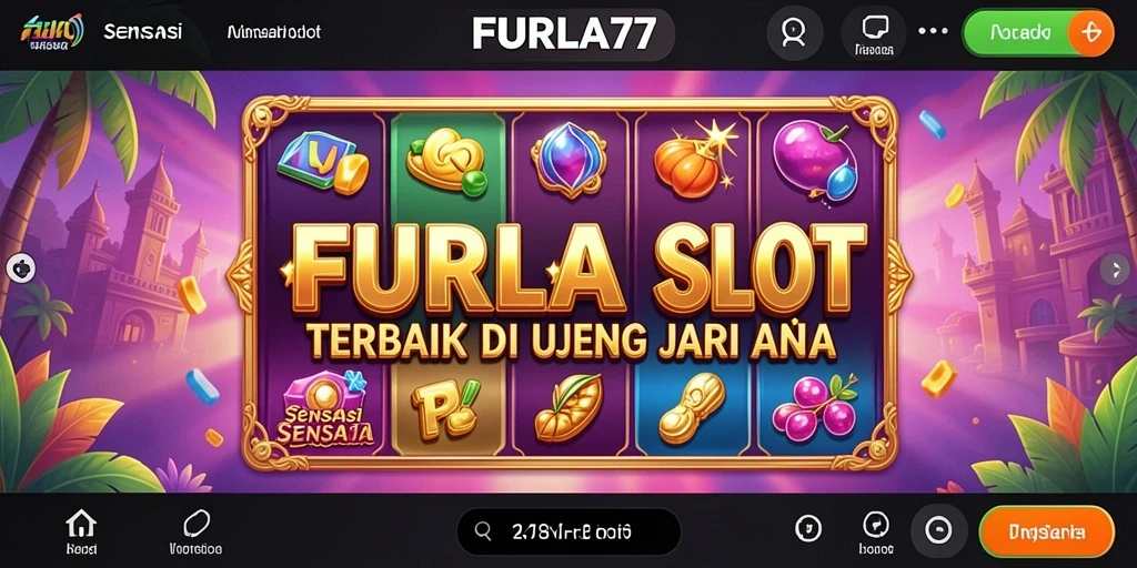 Tampilan gameplay menarik slot FURLA77 yang penuh warna.