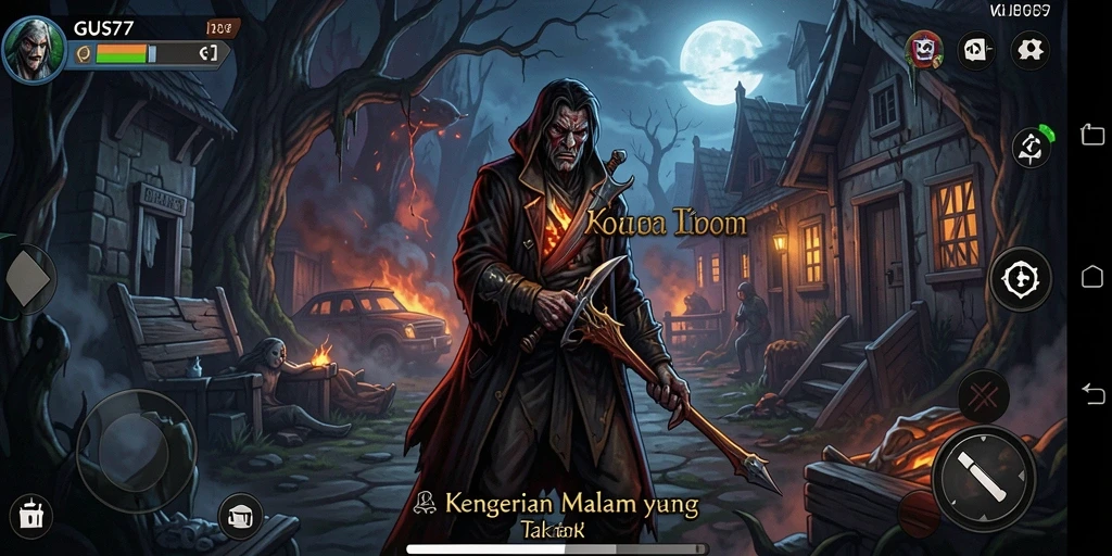 Screenshot GUS77 menunjukkan gameplay yang menyeramkan dan atmosfer Horror.