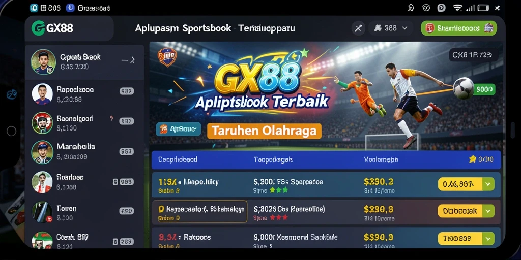 Tampilan gameplay menarik dari aplikasi Sportsbook GX88.