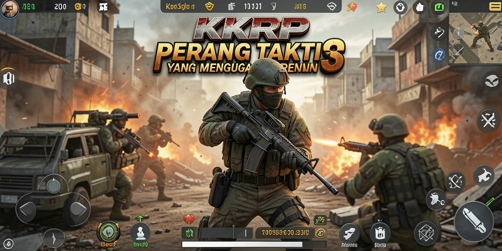 Screenshot utama KKRP menampilkan aksi bertempur yang mendebarkan.