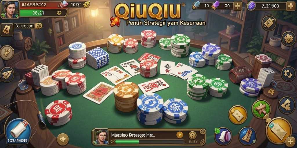 Tampilan gameplay QiuQiu yang menarik di MASBRO12.