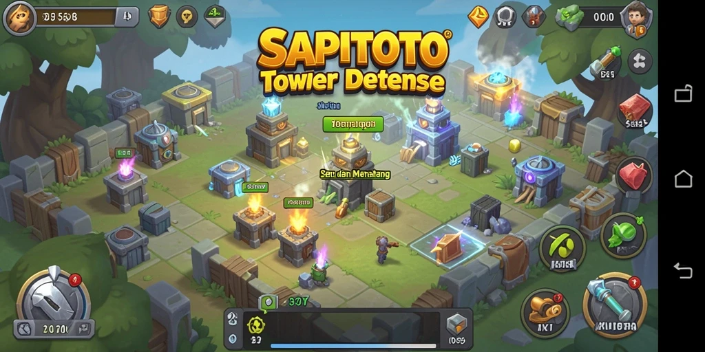 Gameplay menegangkan dalam SAPITOTO yang penuh strategi.